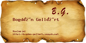 Bogdán Gellért névjegykártya